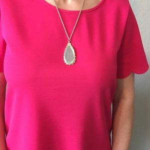 Kendra Scott chalcedony necklace